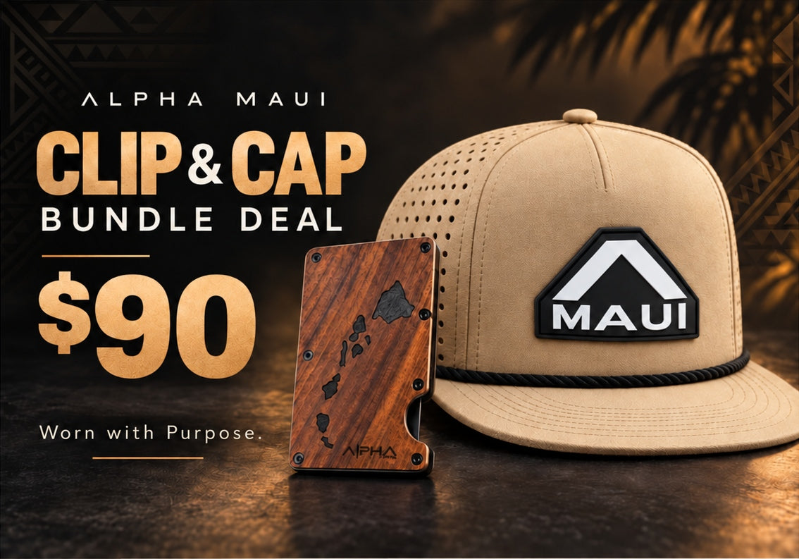 Clip and Cap bundle $90 with Erupta natural tan cap and centered crown seam