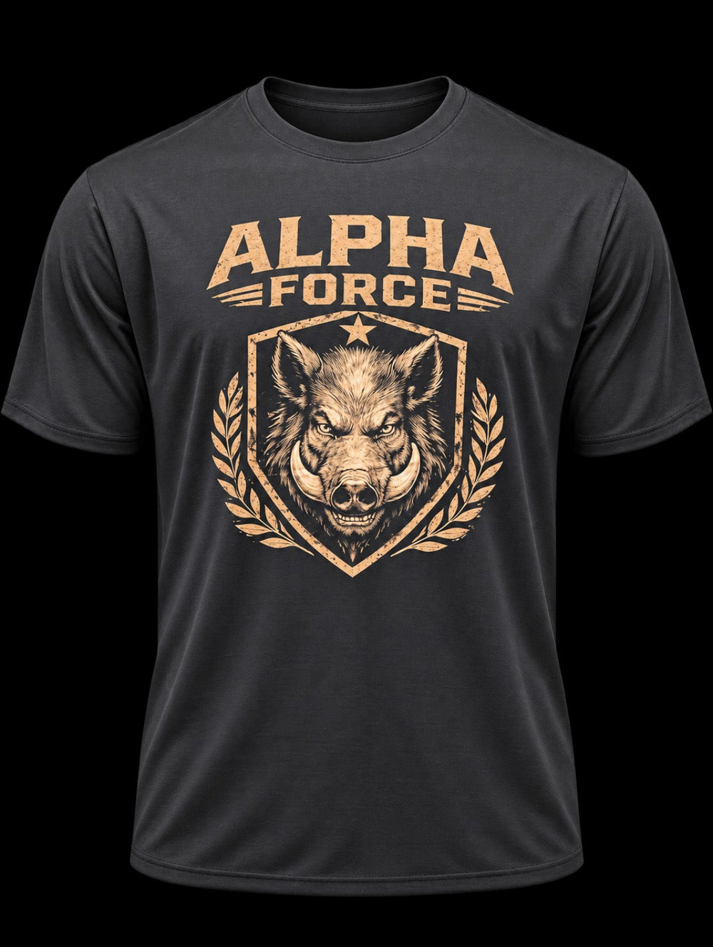 Alpha Maui Alpha Boar men's performance tee front