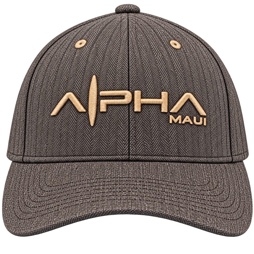 Alpha Maui Coconutz II brownish gray cap – front view
