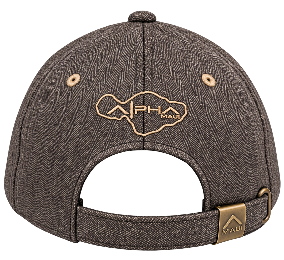 Alpha Maui Coconutz II brownish gray cap – rear view