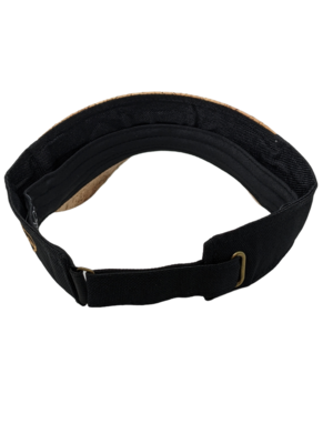 Alpha Maui The Cork Drop cork and black hemp visor