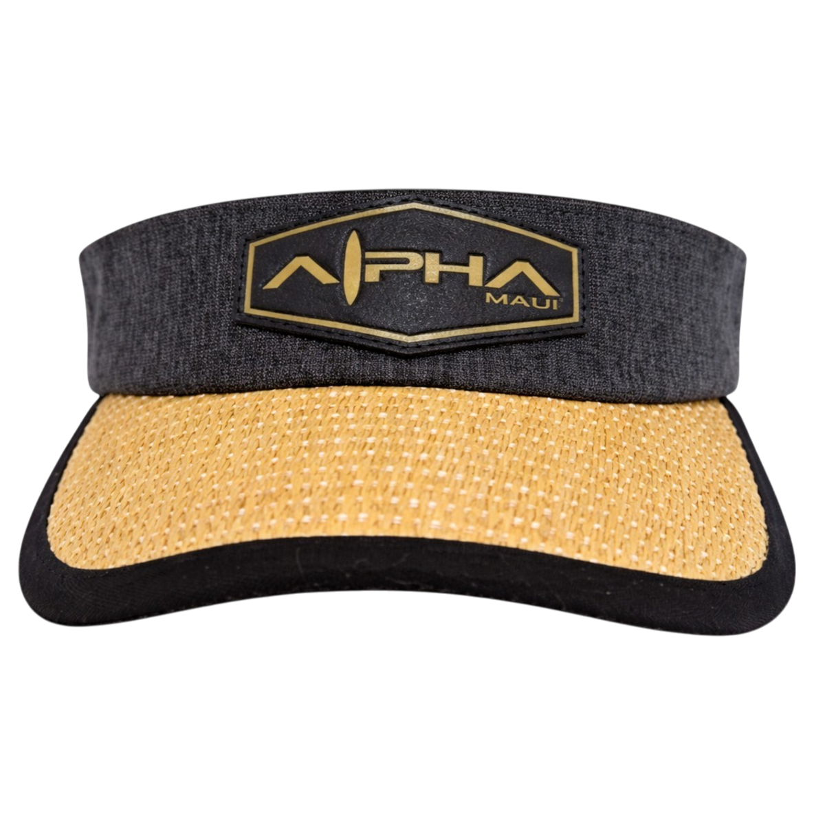 Alpha Maui Drop Top La Perouse hemp and straw visor