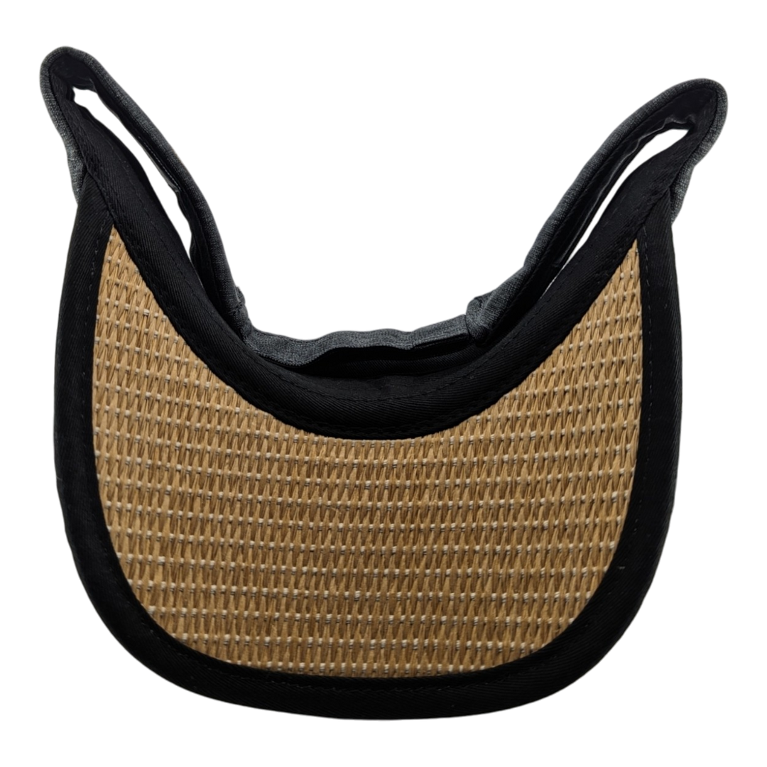 Alpha Maui Drop Top La Perouse hemp and straw visor