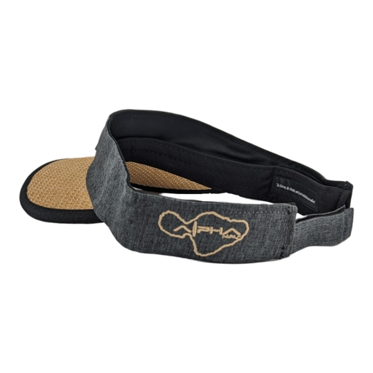 Alpha Maui Drop Top La Perouse hemp and straw visor