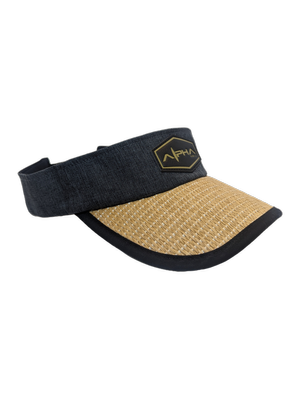 Alpha Maui Drop Top La Perouse hemp and straw visor