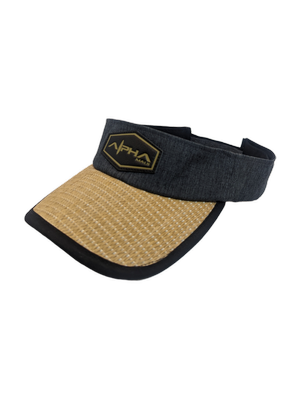 Alpha Maui Drop Top La Perouse hemp and straw visor