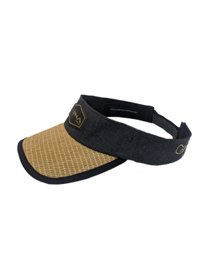 Alpha Maui Drop Top La Perouse hemp and straw visor