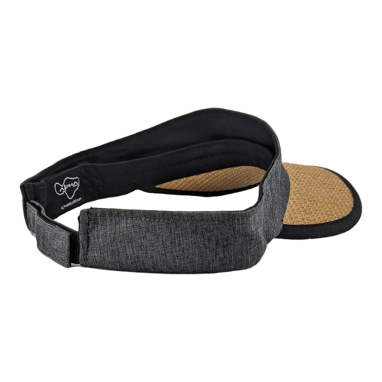 Alpha Maui Drop Top La Perouse hemp and straw visor