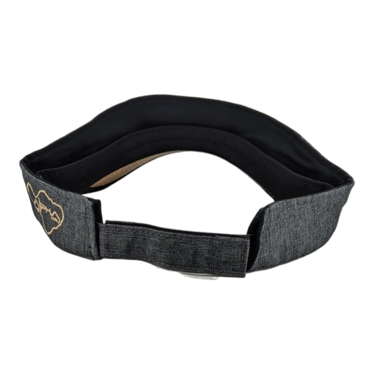 Alpha Maui Drop Top La Perouse hemp and straw visor