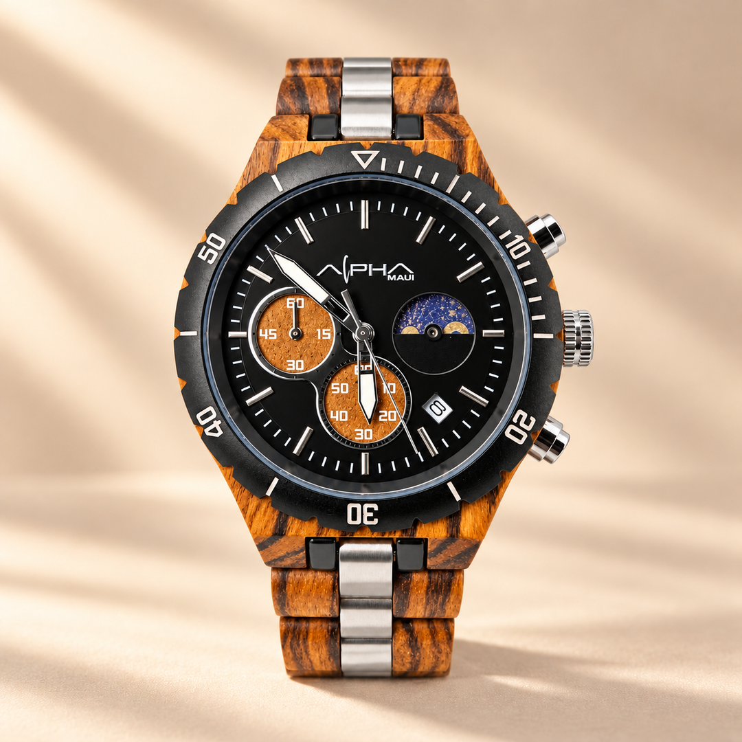 Alpha Maui Eclipse centered front view on unified V3 watch background
