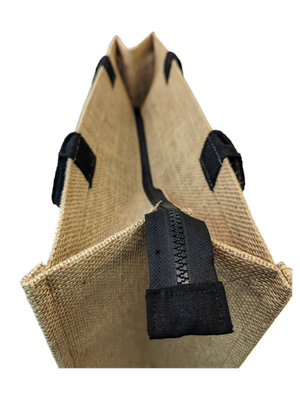 Alpha Maui Jute Burlap Tote Bag