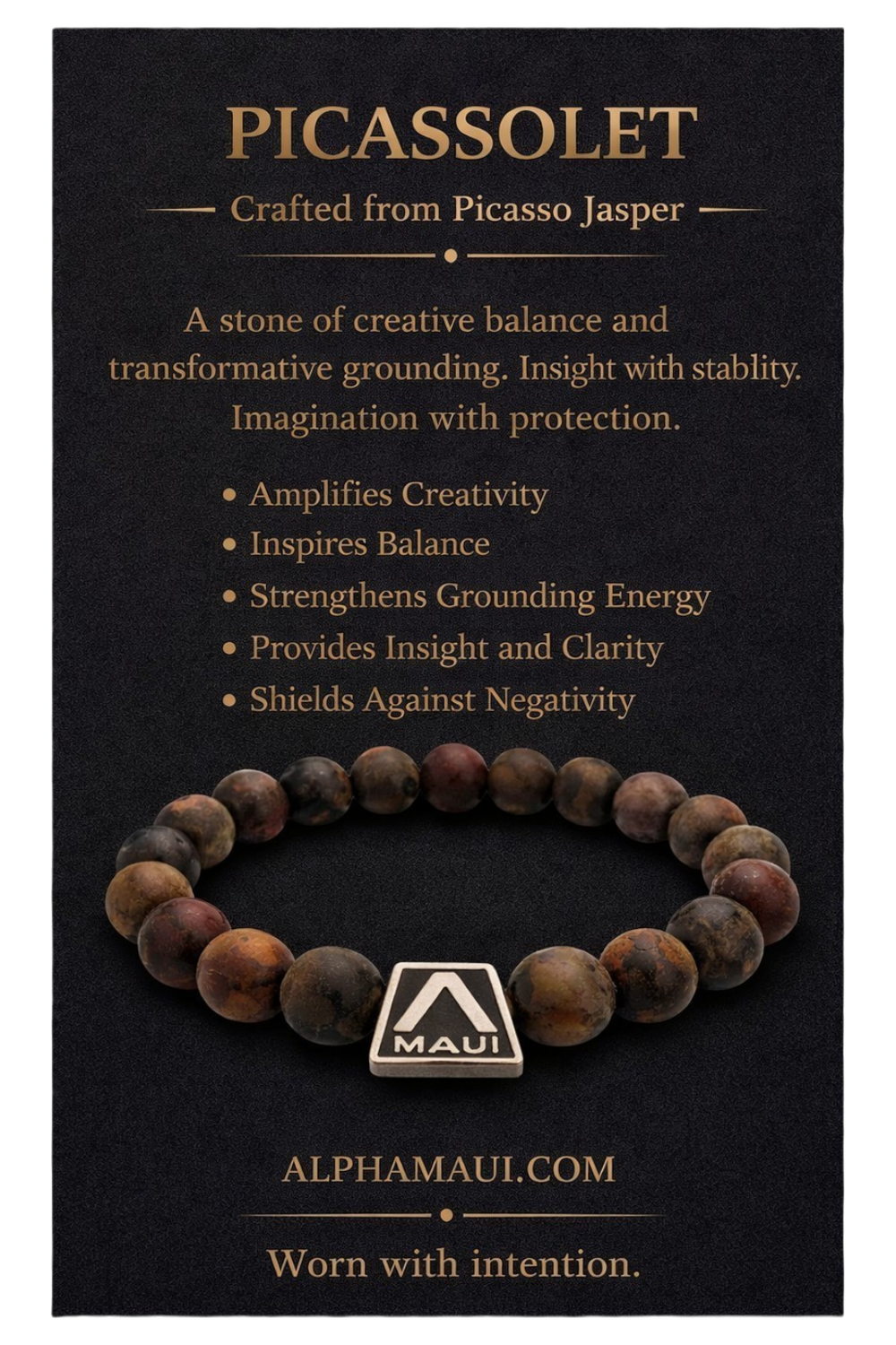 Alpha Maui Picassolet Picasso Jasper Bracelet