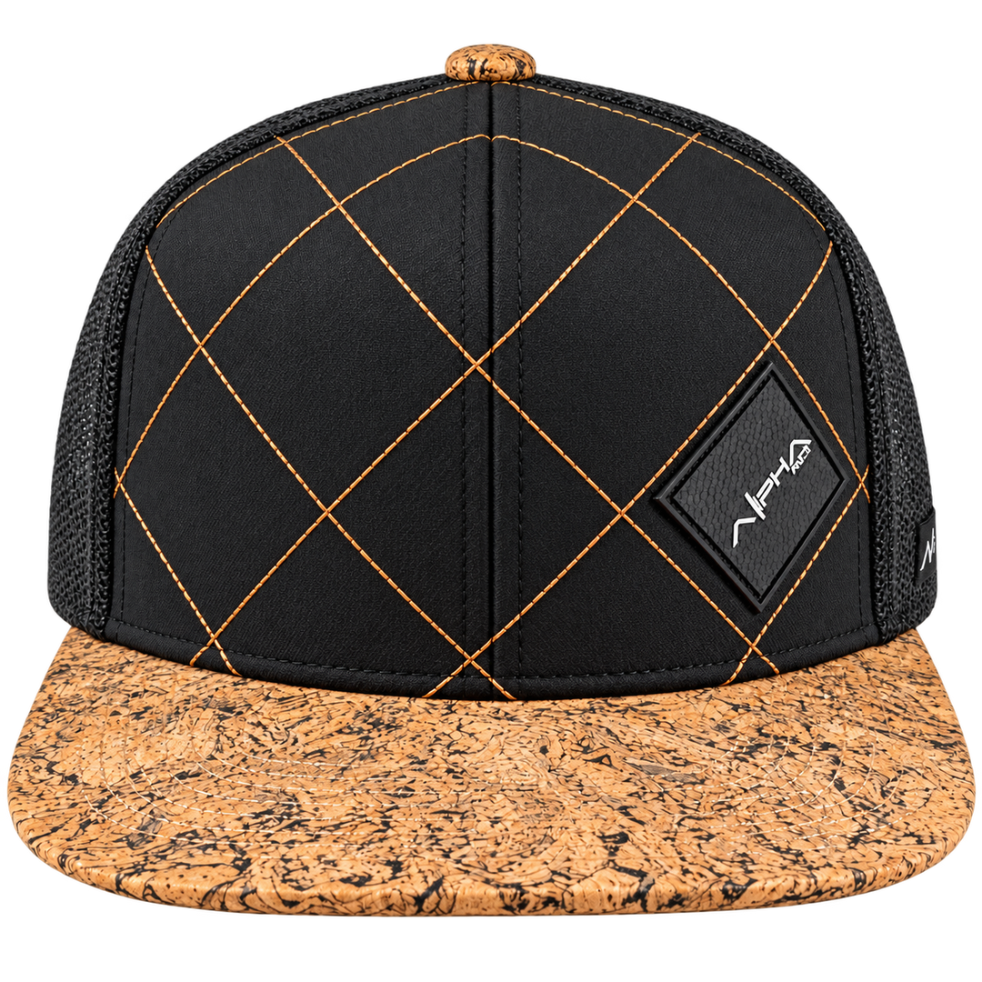 Alpha Maui Racer cap black front view