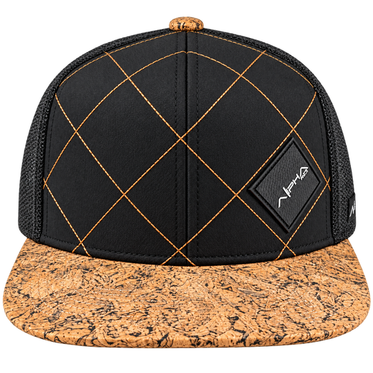 Alpha Maui Racer cap black front view