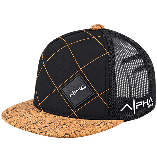 Alpha Maui Racer cap black logo side view