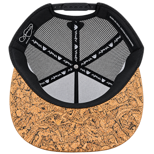 Alpha Maui Racer cap cork underbill view
