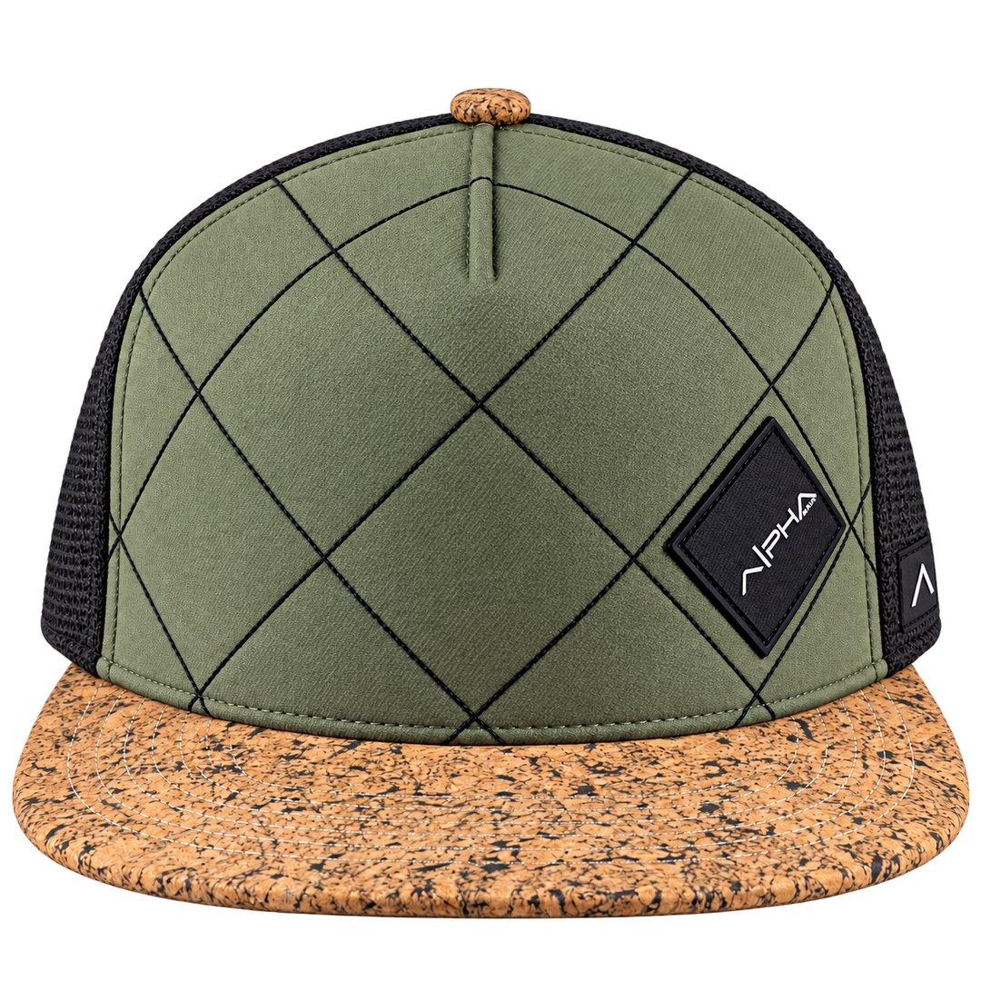 Alpha Maui Racer cap green front view