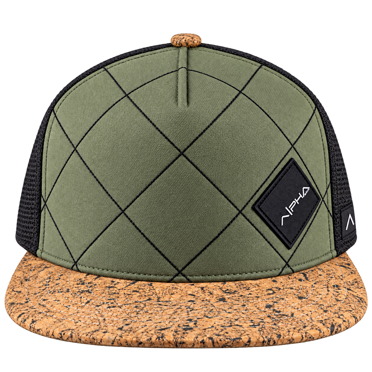 Alpha Maui Racer cap green front view