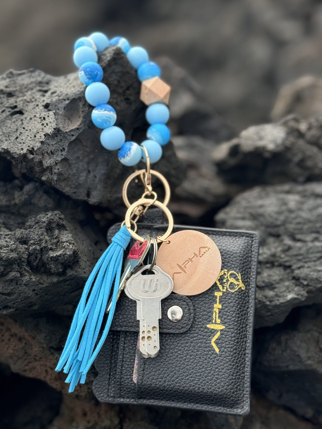 Alpha Maui Silicone Bead Wristlet