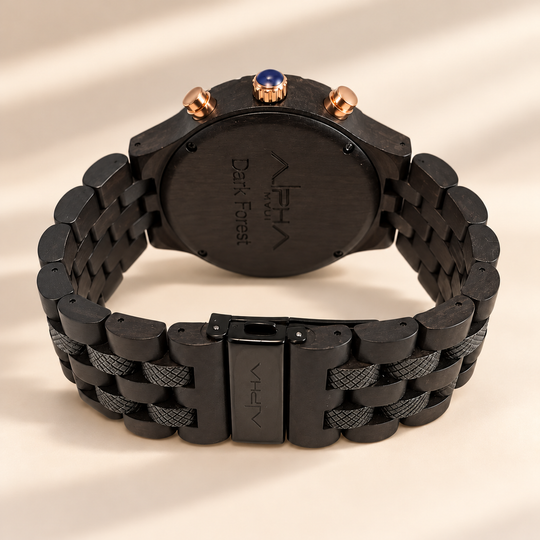 Dark Forest linked bracelet and folding clasp detail