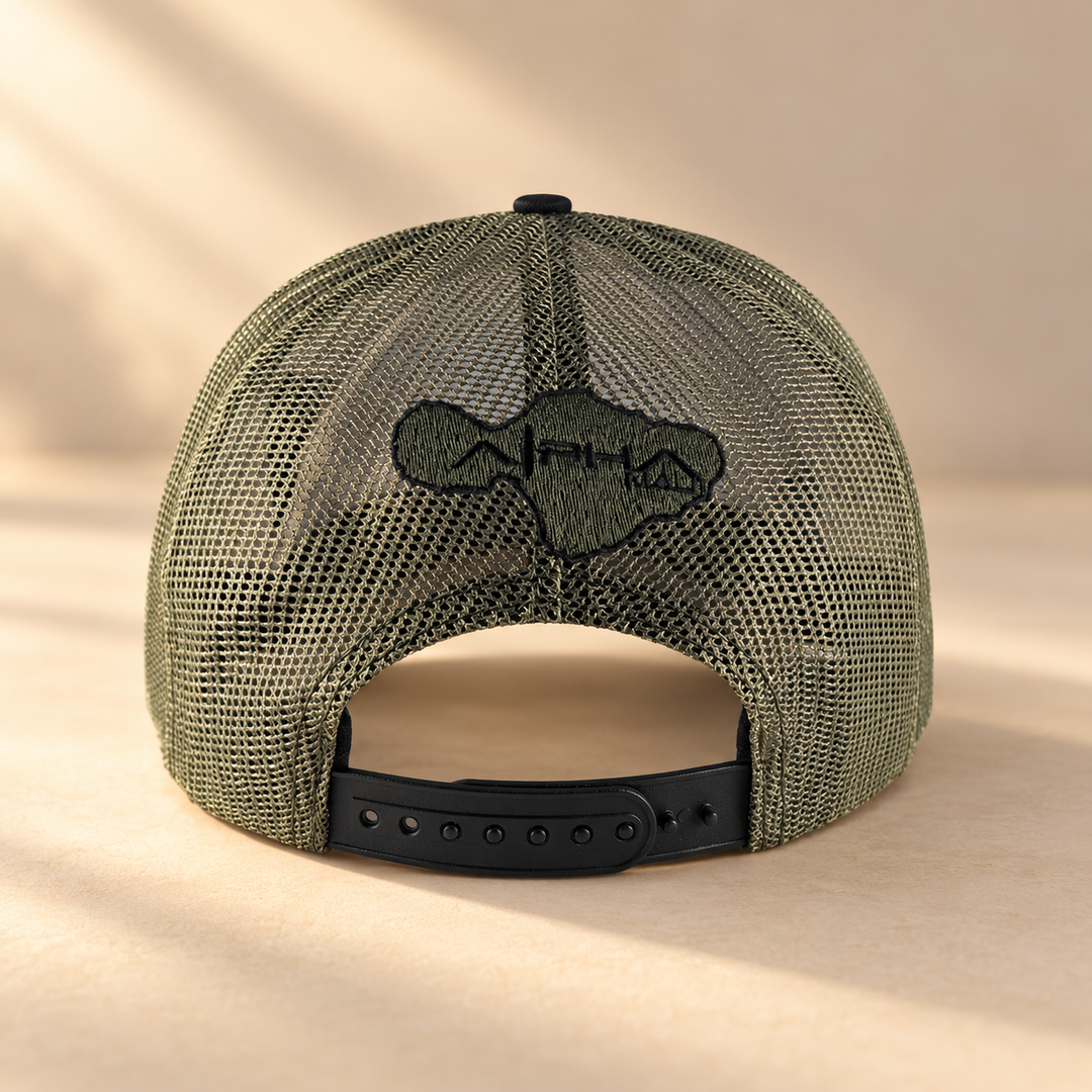 Gladiator olive mesh back