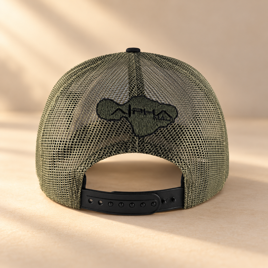 Gladiator olive mesh back