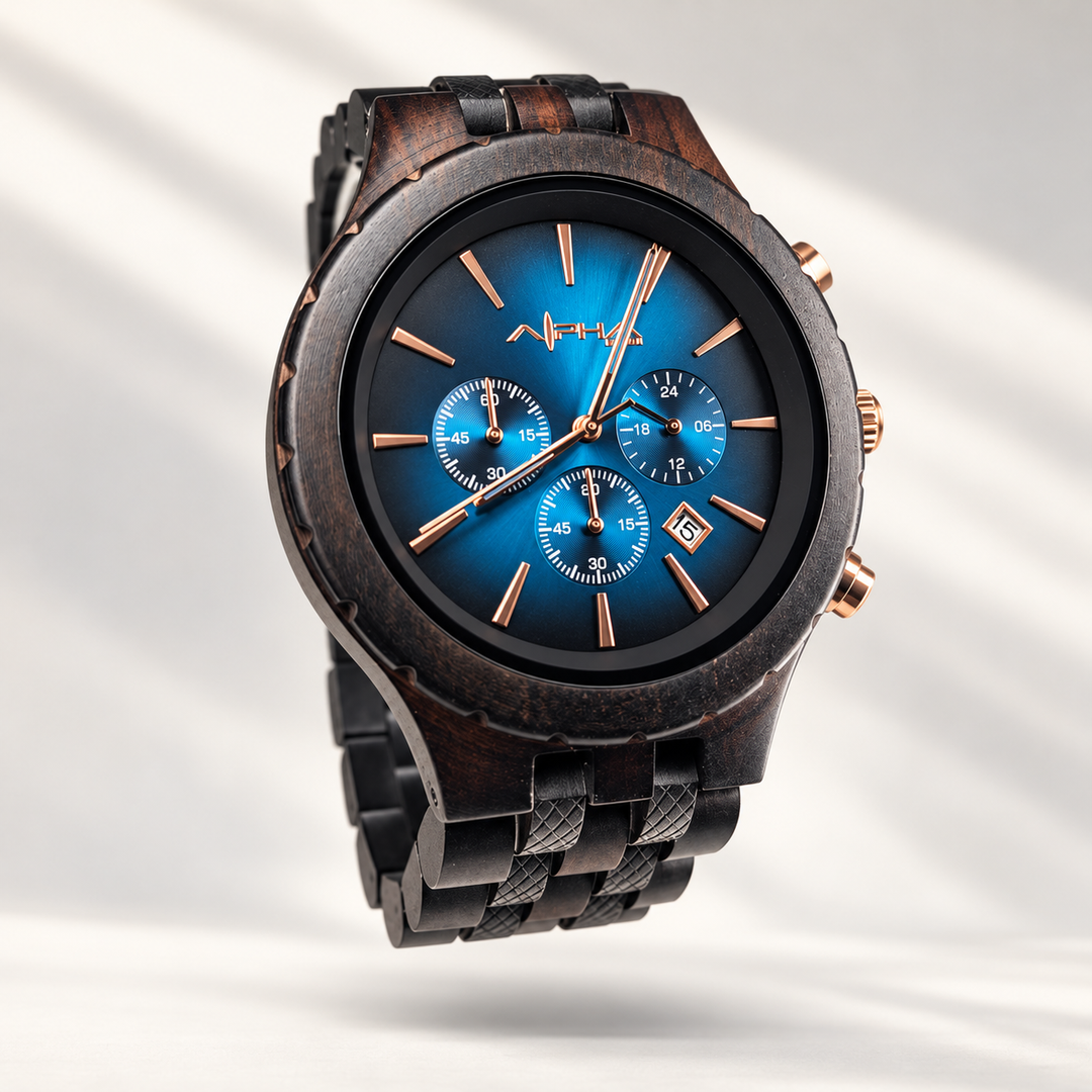Makai Dark Waters front angle on V3 watch background