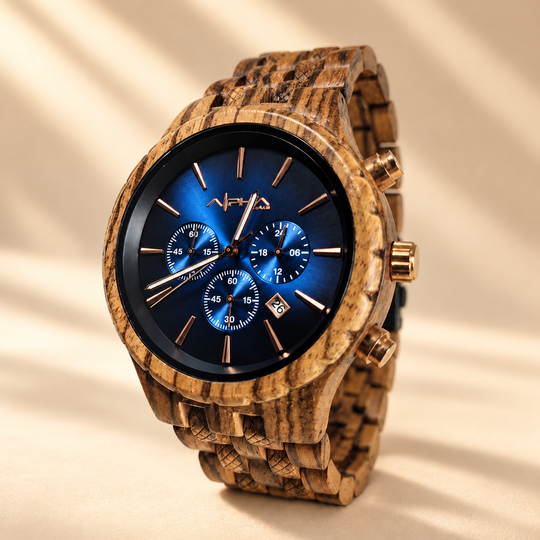 Voyager crown-side angle on V3 watch background