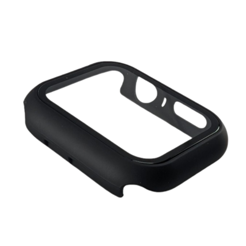 The Alpha Watch Cover for Apple Watches (38mm-49mm) is a sleek, black rectangular case cover with rounded corners, crafted to protect your smartwatch. It features precise cutouts for buttons and sensors, ensuring full functionality while offering robust protection. The interior is smooth with slightly raised edges to enhance screen safety, making it an ideal companion for your adventures on Hawaii's beaches.